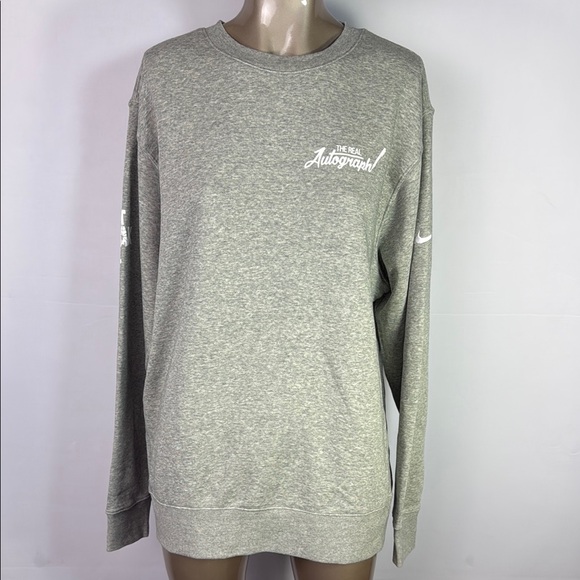 The Real Autograph x Nike Just Break It Collab NWT Gray Crewneck Sweater